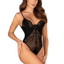 Body Bellastia Teddy otwarte Black – Obsessive