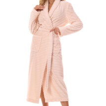 Szlafrok Damski Model Ritta Długi 2415 Morela – L&L collection