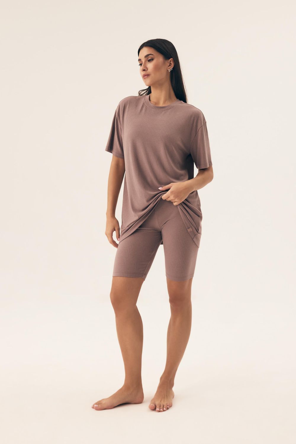 Piżama Damska Model Nueva 42682-82X Mocca Brown - Henderson - obrazek 2