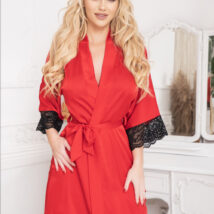 Szlafrok Model Sumi satyna Red – Kalimo