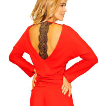 Piżama Komplet Model Chalandri wiskoza Red – Kalimo