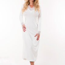 Koszulka nocna Halka Model Ceylon wiskoza Ecru – Kalimo