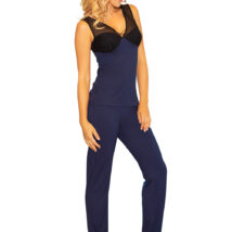 Piżama Komplet Model Rhodes wiskoza Navy – Kalimo