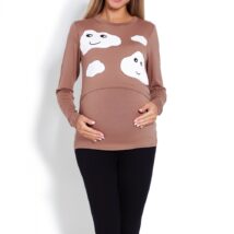 Piżama Damska Ciążowa Model 1679 Cappuccino – PeeKaBoo