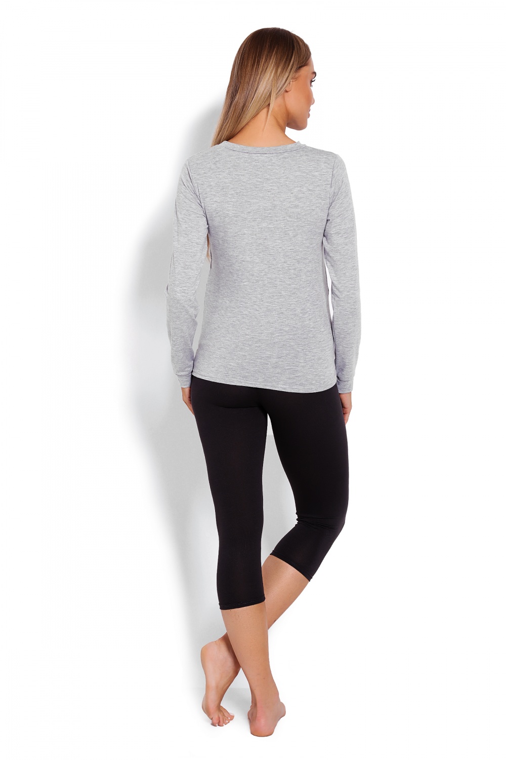 Piżama Damska Ciążowa Model 1679 Grey - PeeKaBoo - obrazek 3