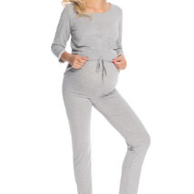 Piżama Damska Ciążowa Model 0181 Grey – PeeKaBoo