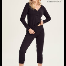 Piżama Damska Model Sisi 3003 kolor 01 Black – Taro