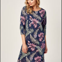 Koszulka nocna Koszula Nocna Model Vivian 2980 kolor 01 Navy – Taro