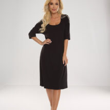 Koszulka nocna Koszula Nocna Model Ramona 616 Black – De Lafense