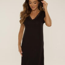 Koszulka nocna Koszula Nocna Model Hazel 816 Black – De Lafense