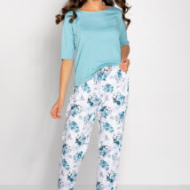 Piżama Damska Model Eternal Love Aqua – Momenti Per Me