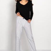 Piżama Damska Model Simple Beauty Black/Grey – Momenti Per Me