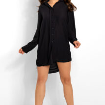 Koszulka nocna Koszula Nocna Model Bella Black – Momenti Per Me