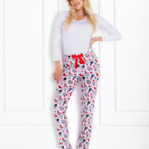 Piżama Damska Model Magic Moments White/Red – Momenti Per Me