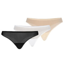 Stringi Komplet stringi Model Nikola 309-3 Black/White/Beige – Teyli