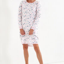 Koszulka nocna Koszula Nocna Model 208 Pink/Grey – Cana
