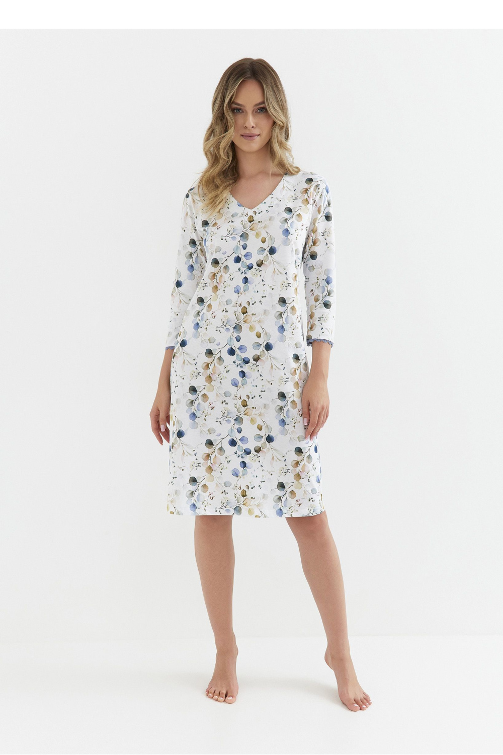 Koszulka nocna Koszula Nocna Model 401 White - Cana - obrazek 2