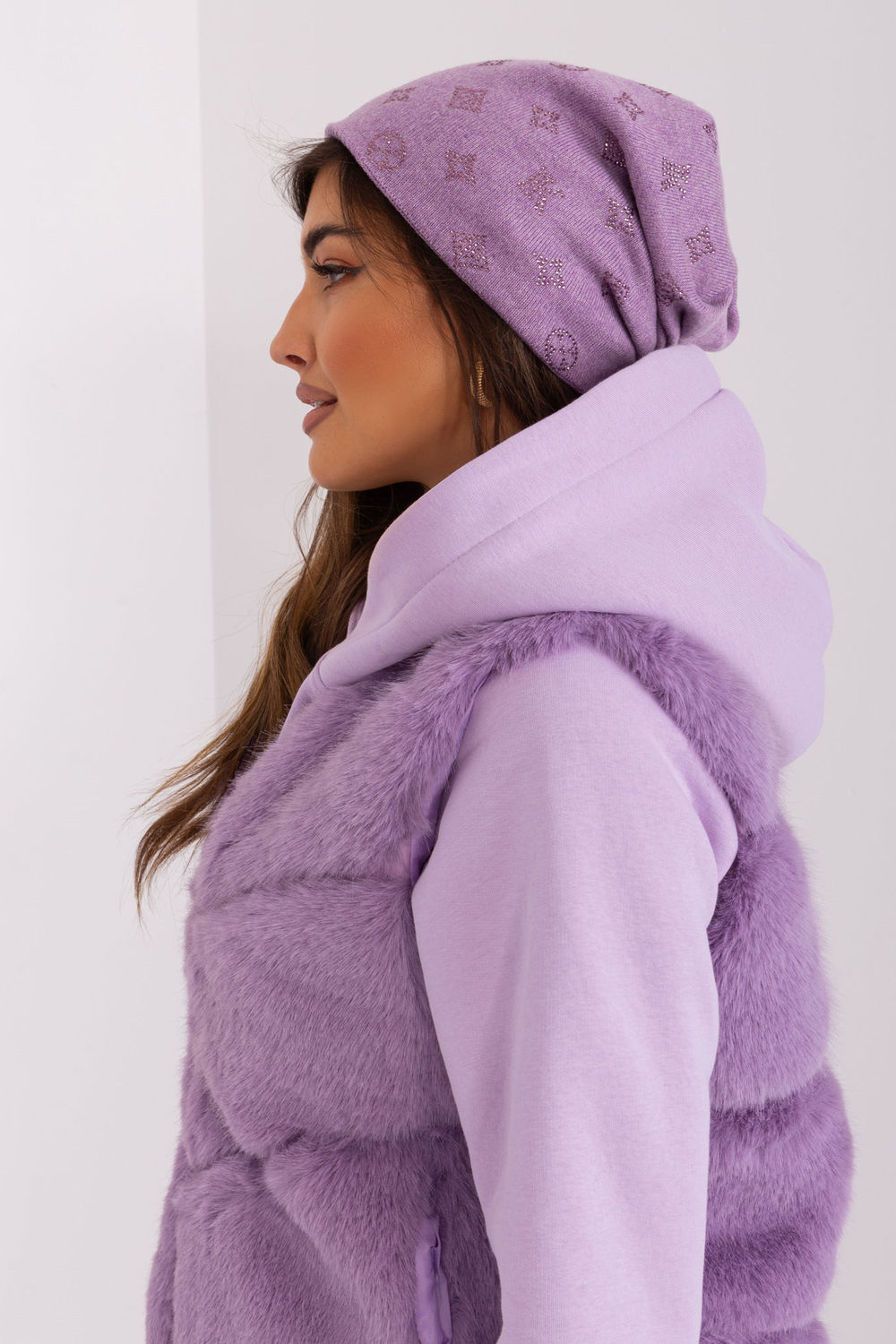 Czapka Model AT-CZ-2325.85 Light Violet - AT - obrazek 4