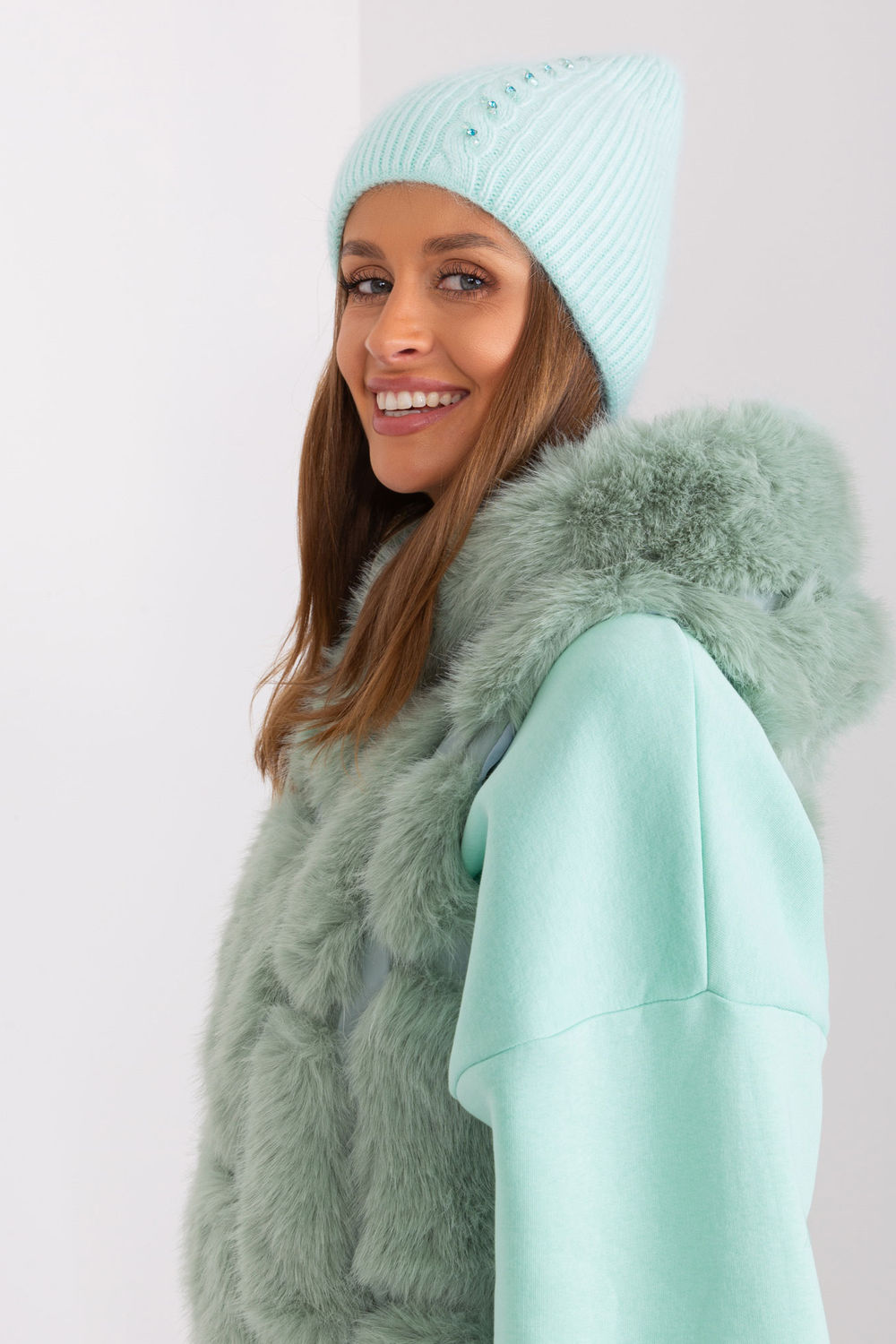 Czapka Model AT-CZ-2328.41X Mint - AT - obrazek 2