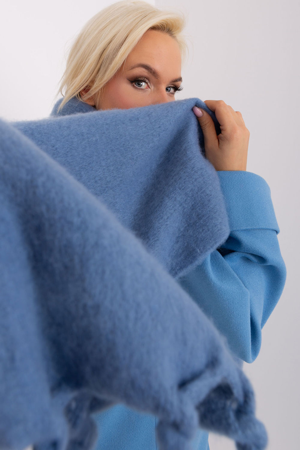 Szalik Model AT-SZ-2313502.71P Dark Blue - AT - obrazek 3