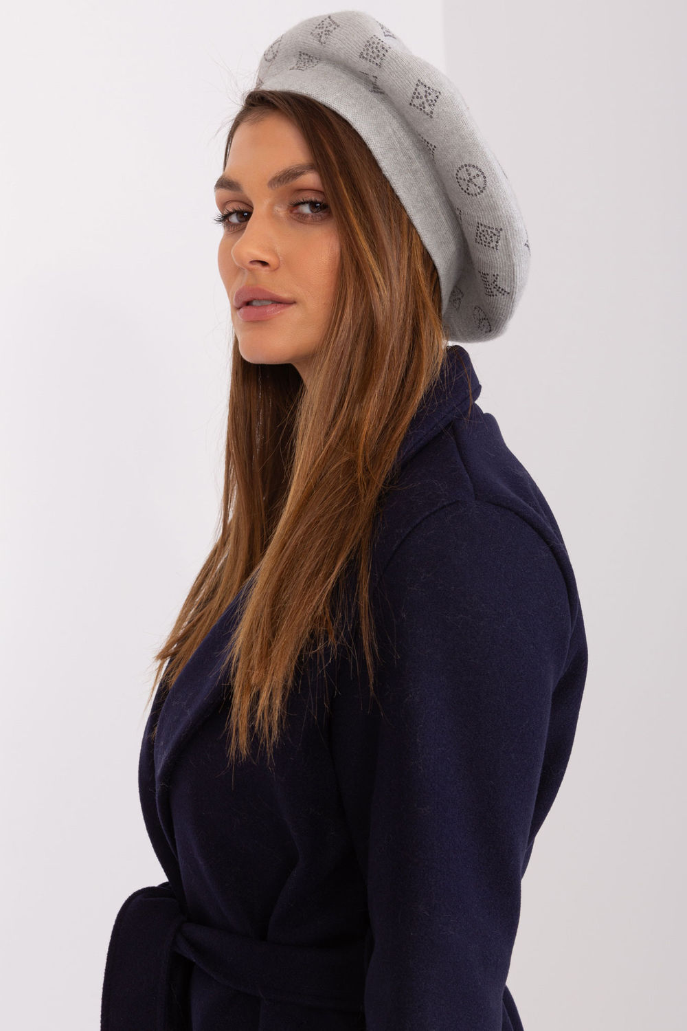 Beret Model AT-CZ-2318.30 Light Grey - AT - obrazek 4