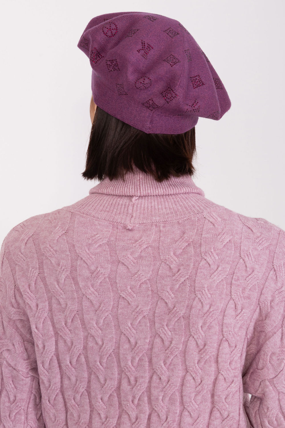 Beret Model AT-CZ-2318.27 Dark Violet - AT - obrazek 3