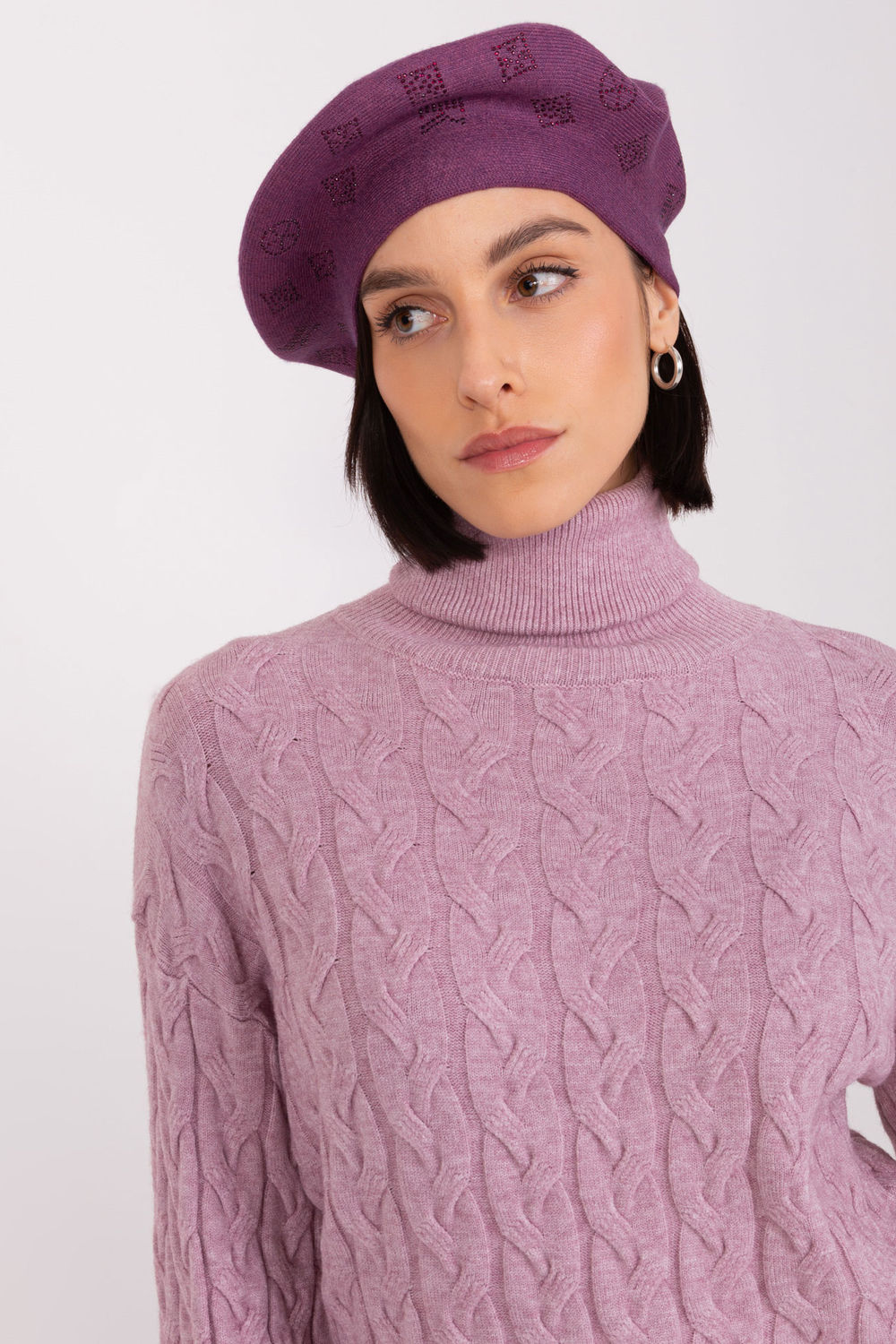Beret Model AT-CZ-2318.27 Dark Violet - AT - obrazek 4