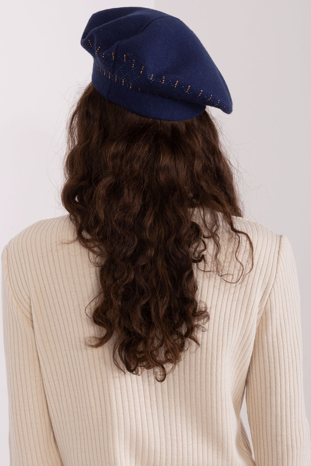 Beret Model AT-CZ-231605.21P Navy - AT - obrazek 3