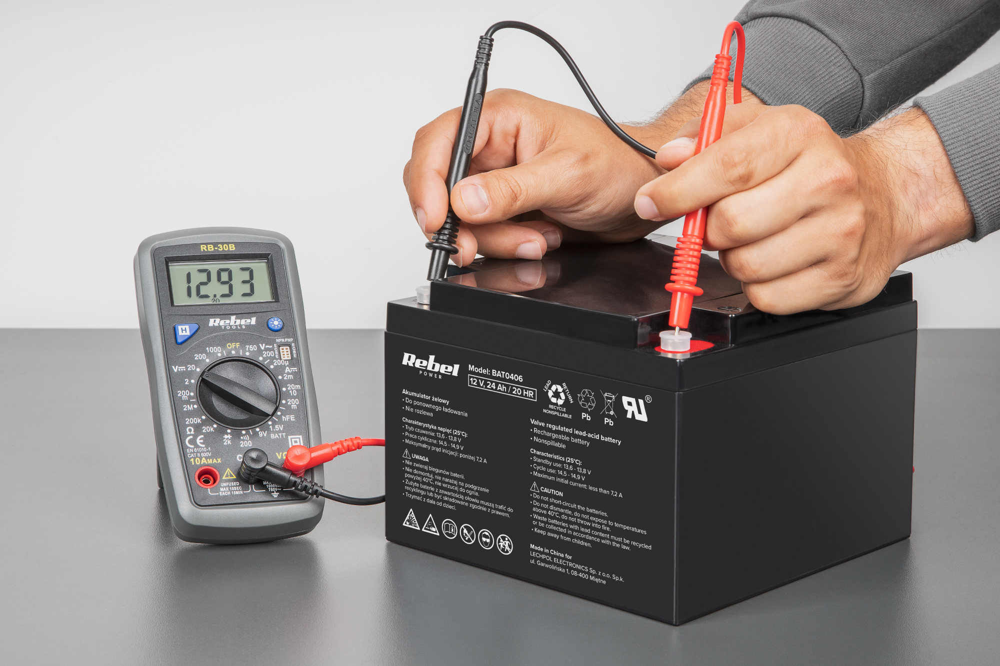 Akumulator żelowy Rebel 12V 1,3Ah - obrazek 5