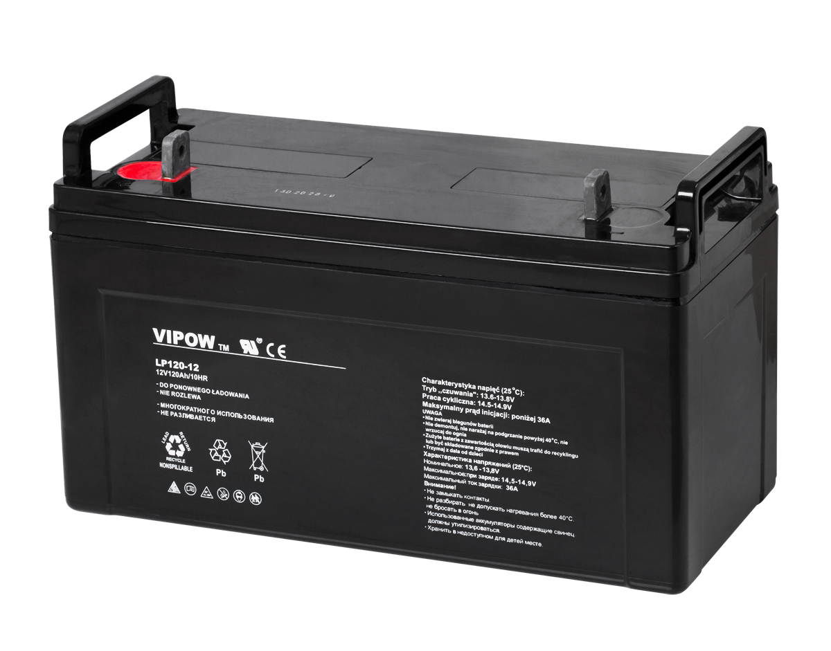 Akumulator żelowy VIPOW 12V 120Ah