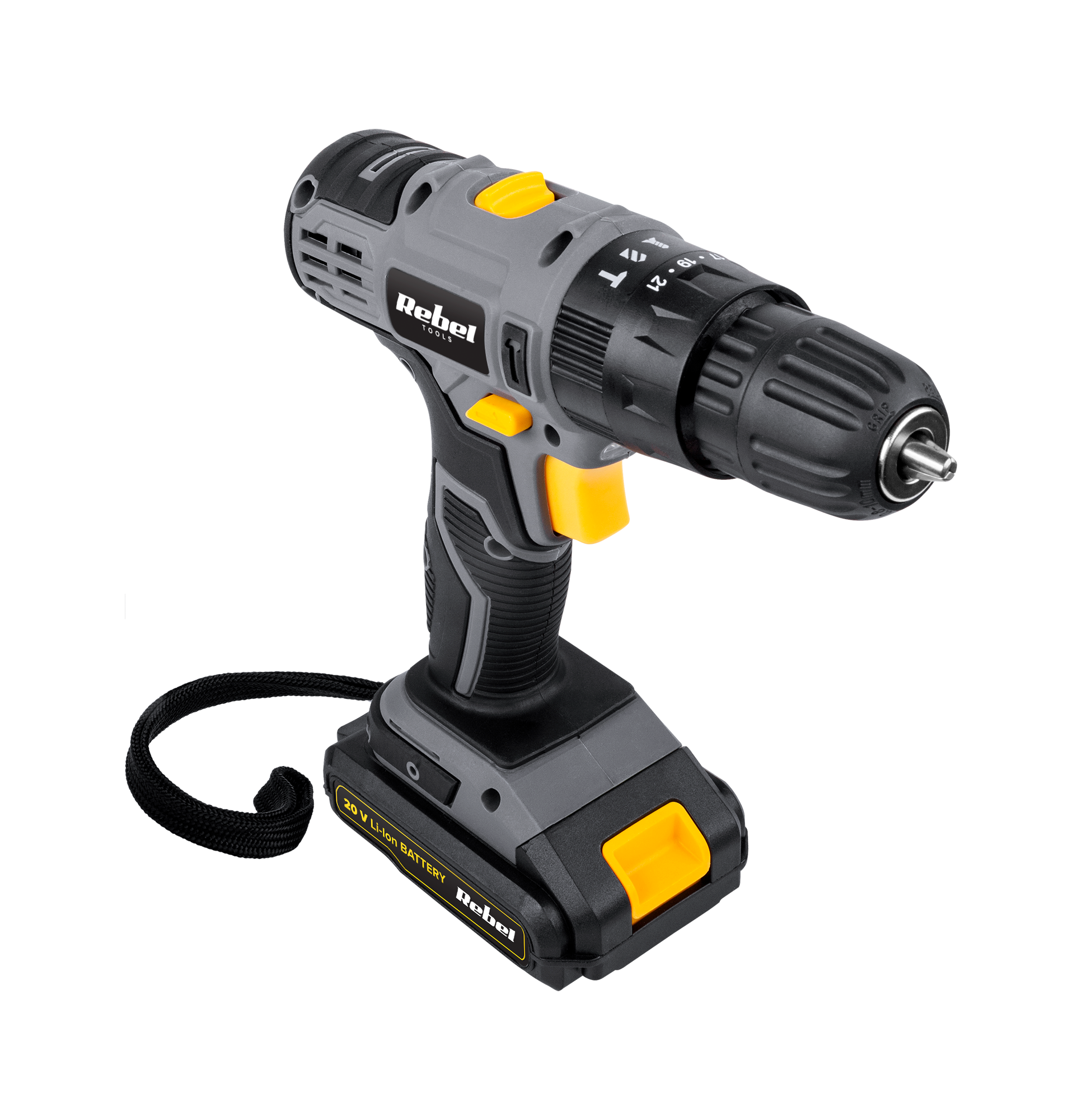 Akumulatorowa wiertarko-wkrętarka udarowa 20V 2A box - obrazek 5