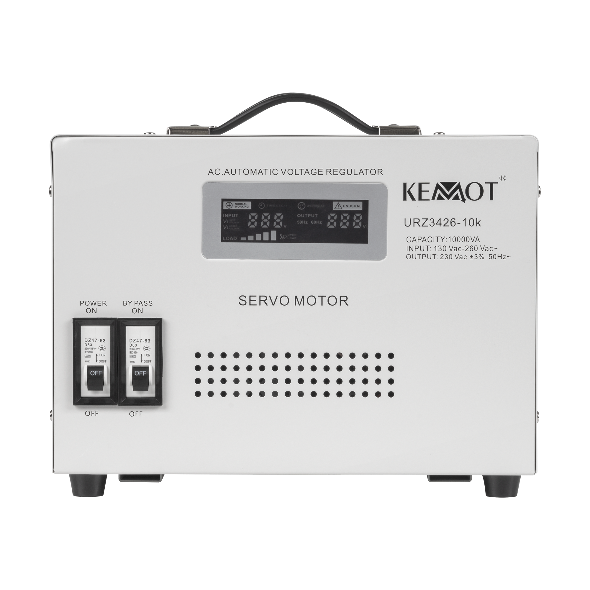 Automatyczny stabilizator napięcia KEMOT MSER-10000 (10000 VA, serwomotor) - obrazek 3