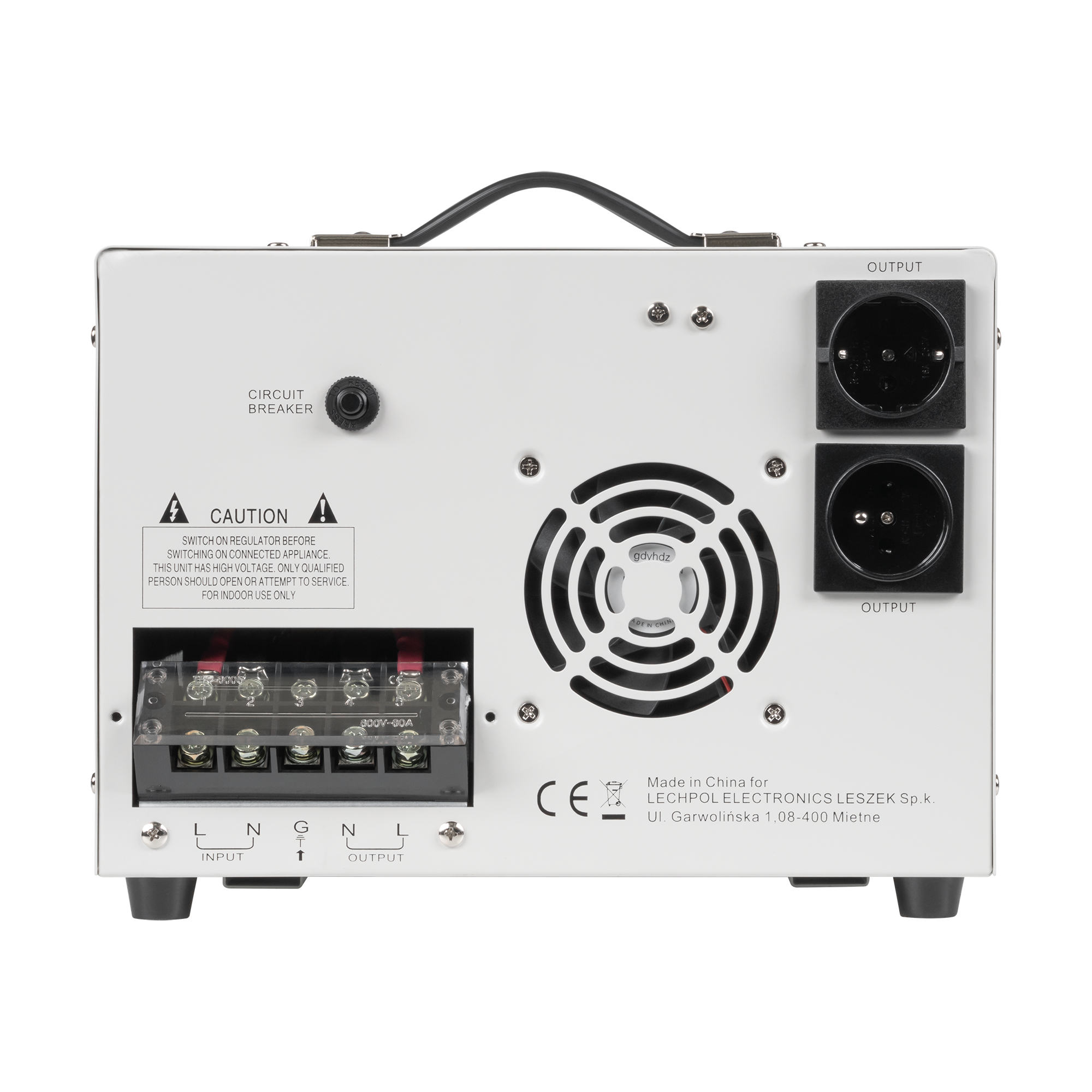 Automatyczny stabilizator napięcia KEMOT MSER-10000 (10000 VA, serwomotor) - obrazek 4