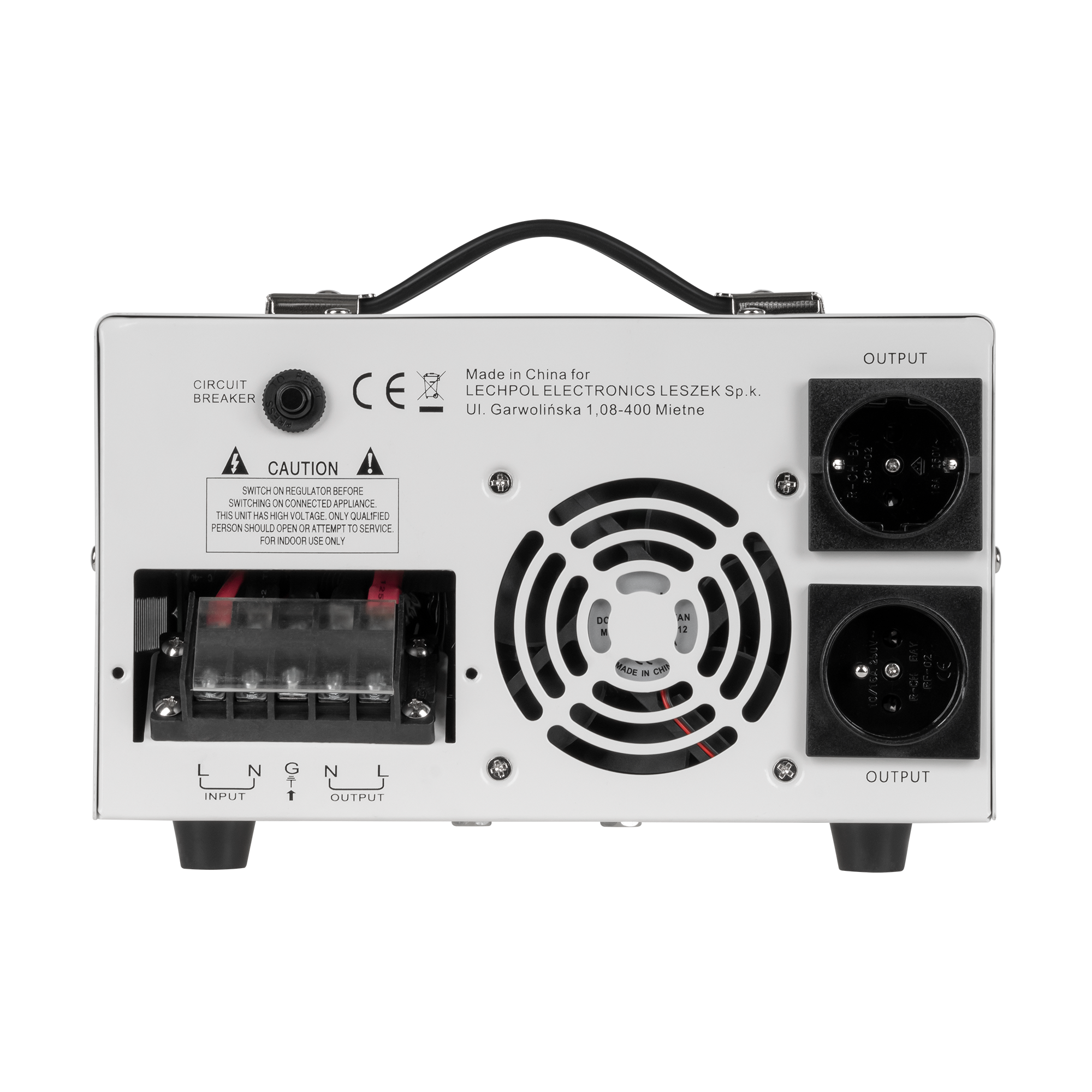 Automatyczny stabilizator napięcia KEMOT MSER-5000 (5000 VA, serwomotor) - obrazek 3