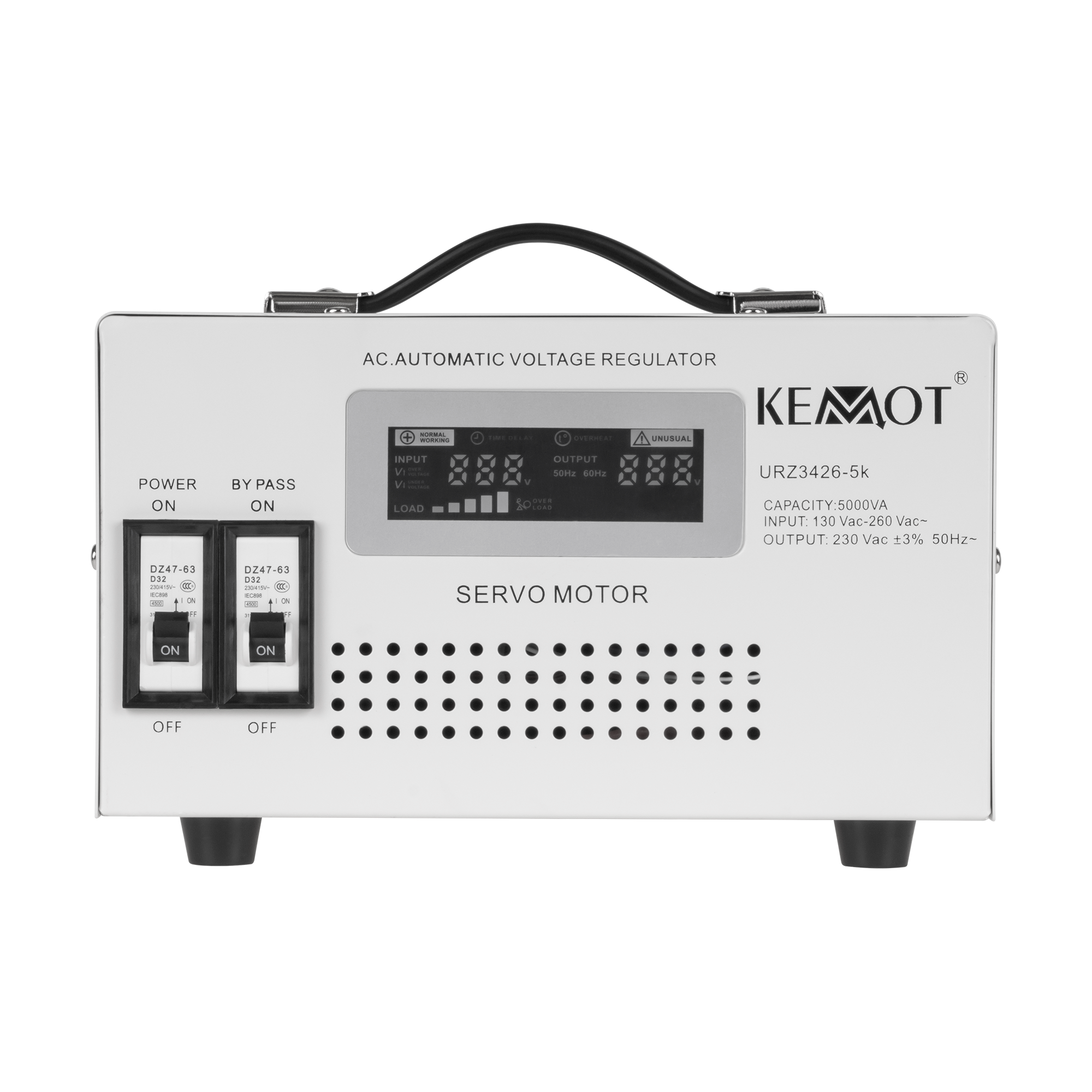 Automatyczny stabilizator napięcia KEMOT MSER-5000 (5000 VA, serwomotor) - obrazek 4