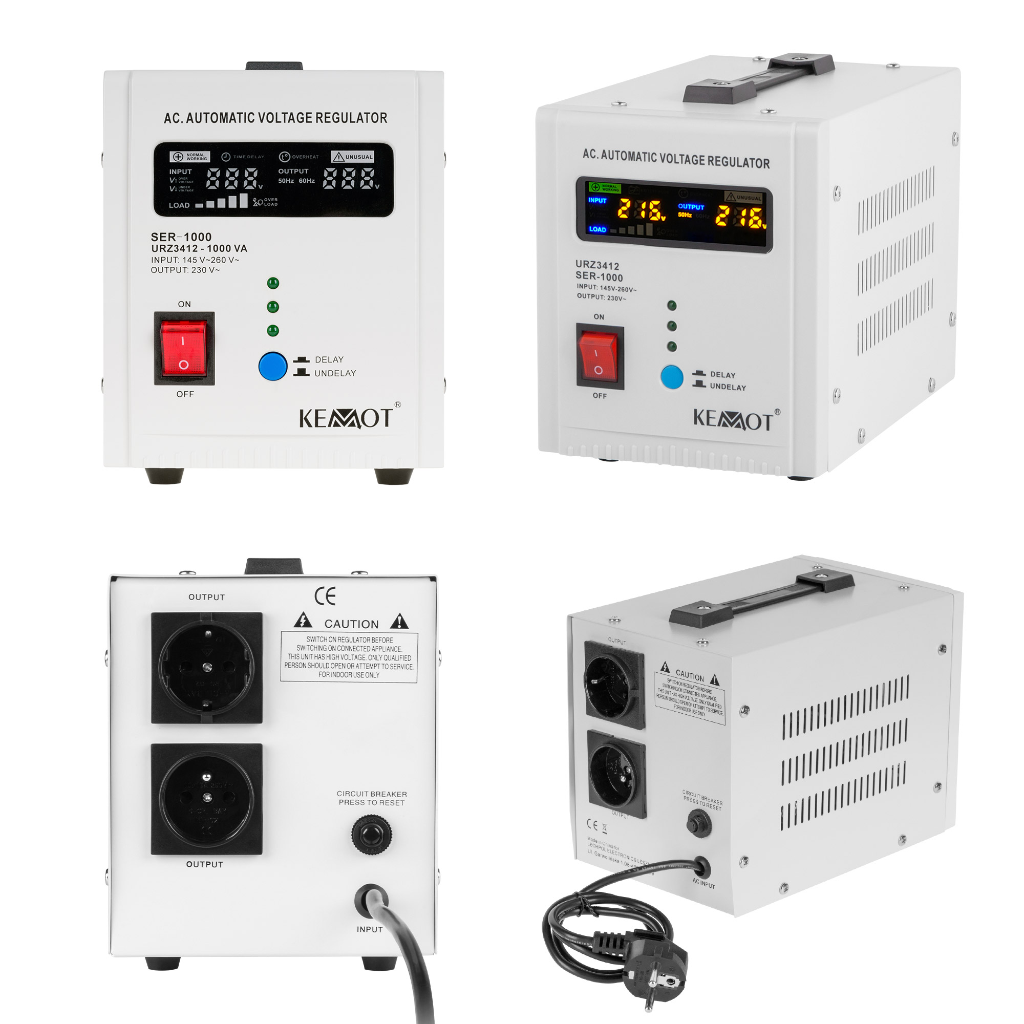 Automatyczny stabilizator napięcia KEMOT SER-1000 - obrazek 9