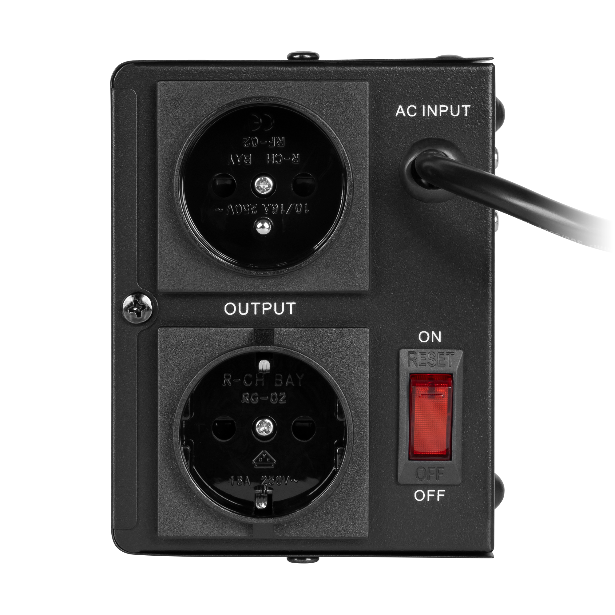 Automatyczny stabilizator napięcia KEMOT SER-1500-W , precyzja 8% - obrazek 4