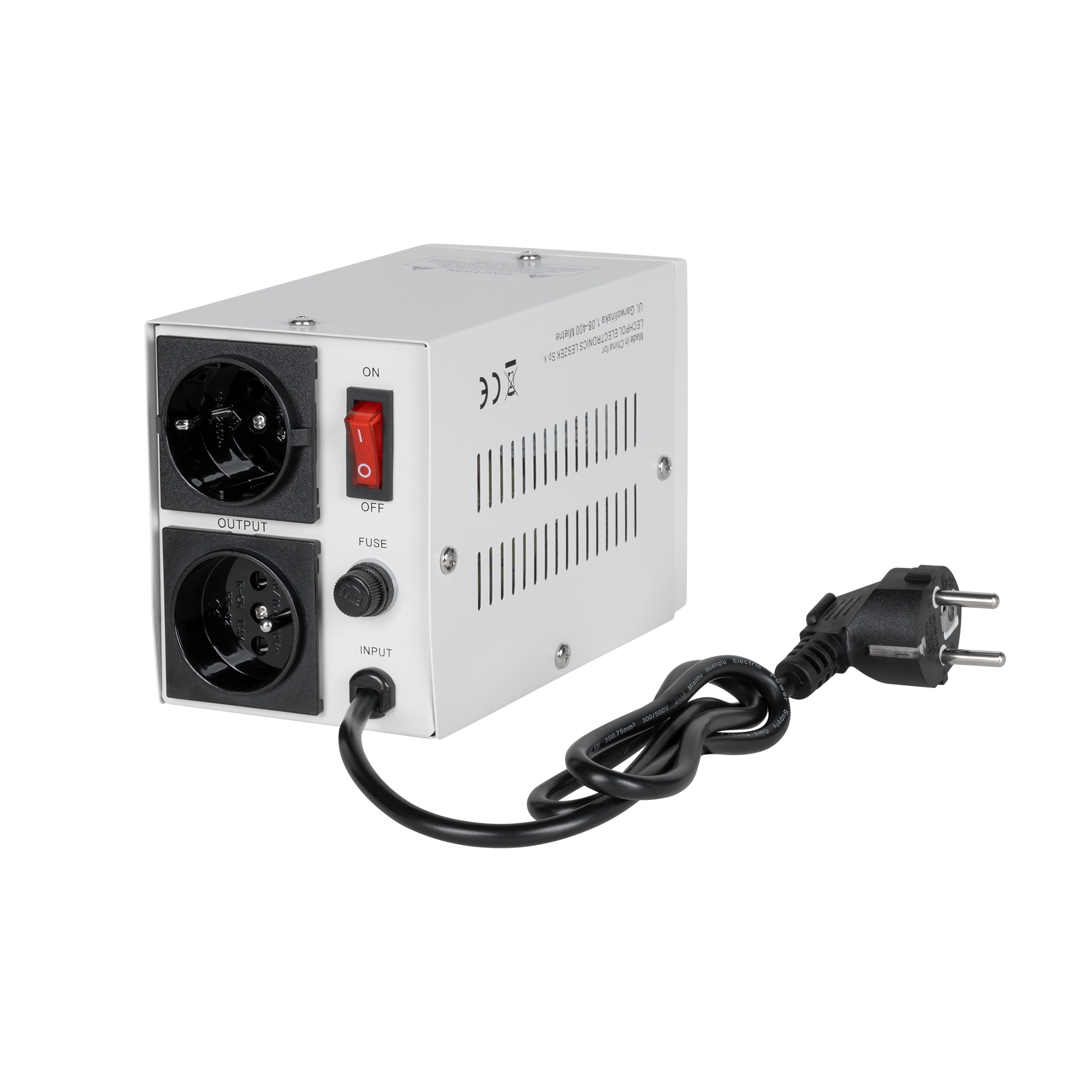 Automatyczny stabilizator napięcia KEMOT SER-500-S , precyzja 8% - obrazek 2