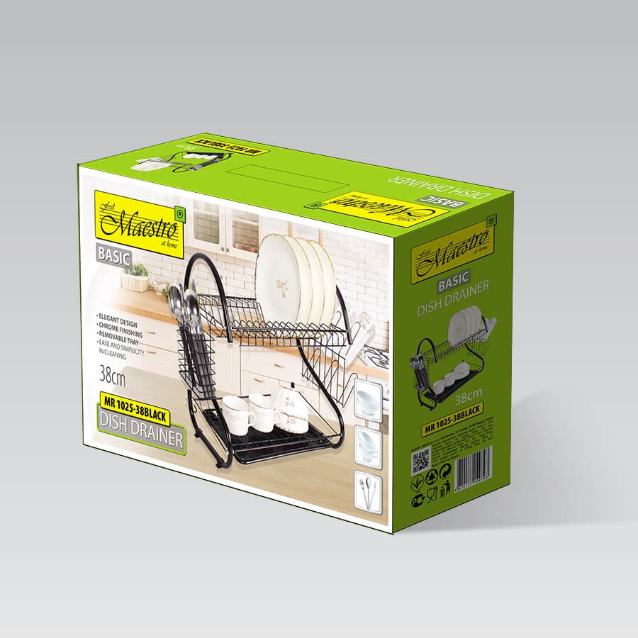 Suszarka do naczyń 38cm MR-1025-38-BLACK MAESTRO - obrazek 3