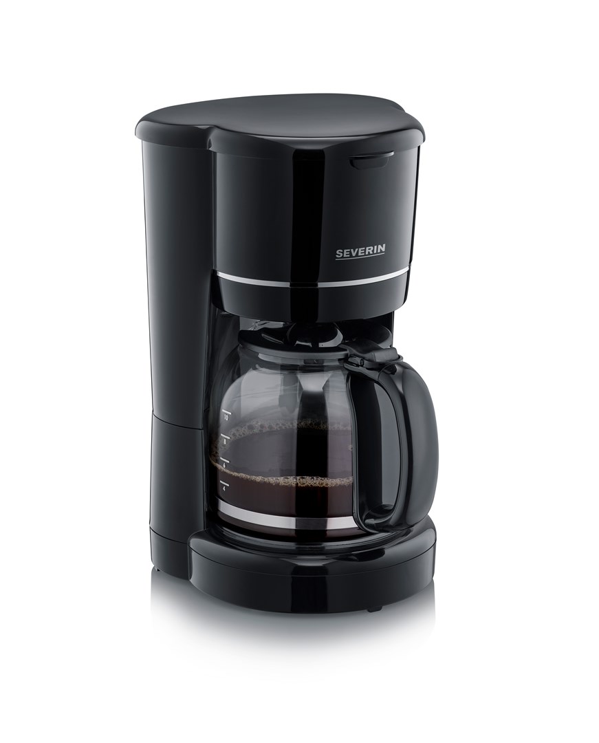 SEVERIN EKSPRES PRZELEWOWY DO KAWY CZARNY, POJ. 1,25 L, PŁYTA GRZEJNA, STAŁY FILTR ZMYWALNY, MOC 900W KA4320