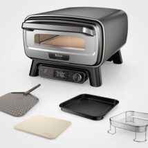 Zewnętrzny elektryczny piec do pizzy i frytkownica powietrzna Ninja Artisan MO201EU szary/stal nierdzewna, 1 760 W, do pizzy o średnicy do ok. 30 cm