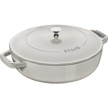 STAUB Żeliwna patelnia do duszenia z pokrywką 28 cm, truflowy