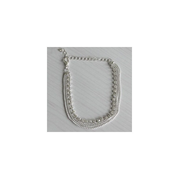 BRANSOLETKA KRYSZTAŁKOWA NA STOPĘ B187