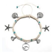 Bransoletka na stopę muszelka B446