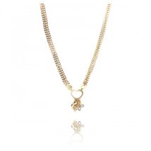 Naszyjnik stal chirurgiczna pozłacana 14k gold NST1623