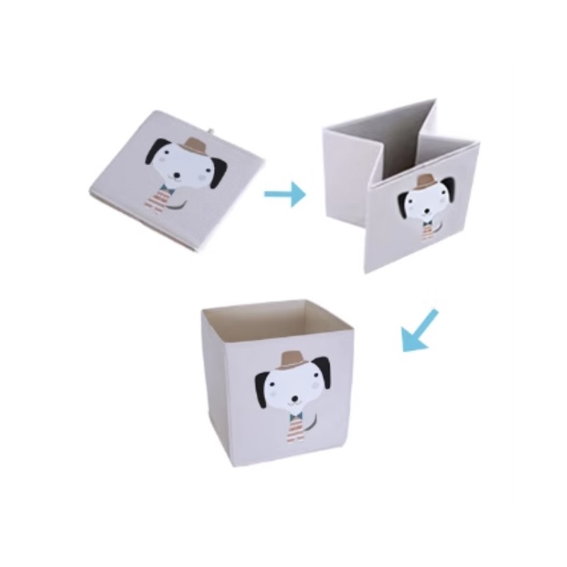 Pojemnik na zabawki sztywny, BOHO, piesek 33x33x33cm OR103WZ1 - obrazek 5