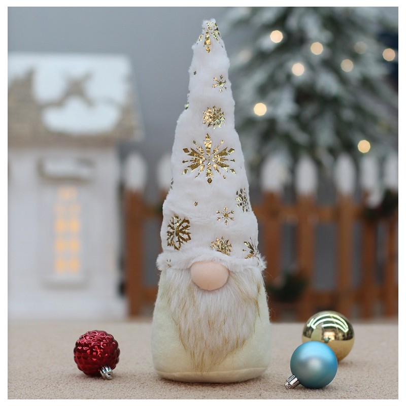 KRASNAL ŚWIĄTECZNY BOŻE NARODZENIE 33 cm Z PLUSZU KSN115 - obrazek 2