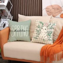 Poszewka na poduszkę 45 x 45 cm motyw wiosenny BOHO POD138