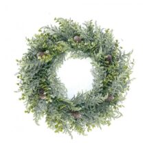 Wianek ozdobny na drzwi, stroik, sztuczna choina jak żywa – średnica 38 cm WSN24