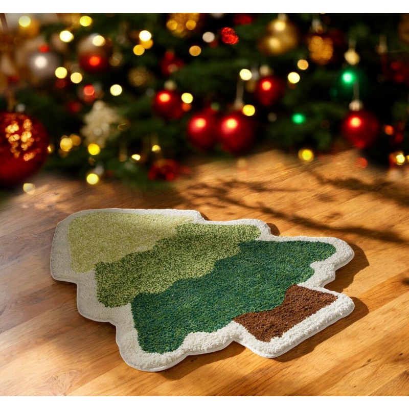 Dywanik wycieraczka świąteczna CHOINKA - 36 x 57cm DYW11 - obrazek 2